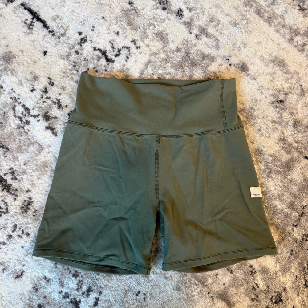 Vuori Women's Olive Athletic Shorts